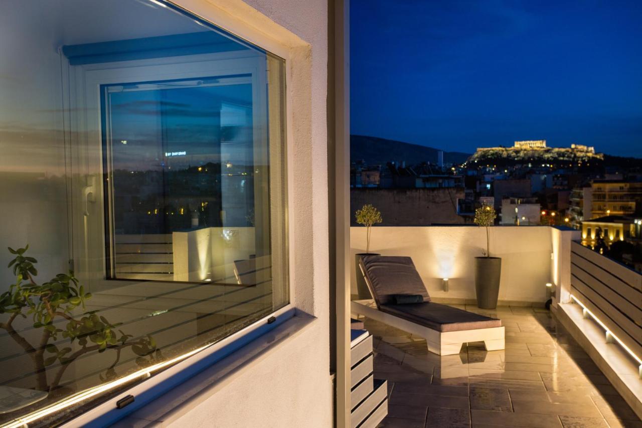 Private Jacuzzi & Acropolis View - The Loft アテネ エクステリア 写真
